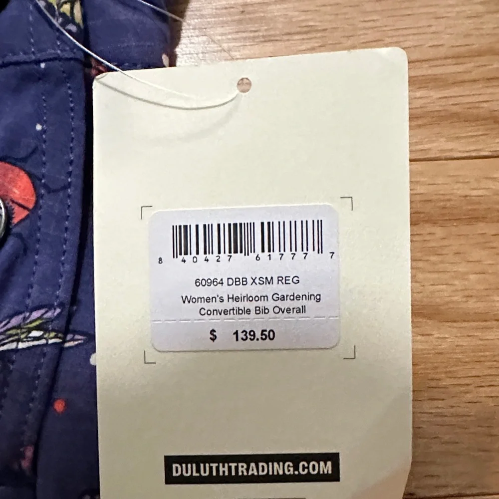 Duluth Trading Co Women’s Navy Butterfly Convertible Overalls - Picture 2 of 4